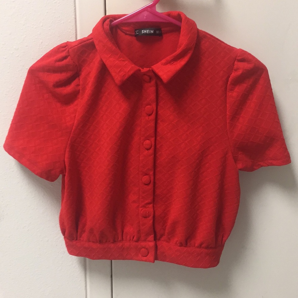 SHEIN Red Top